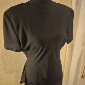 Classic Black Midi Dress